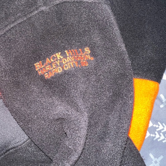 Harley-Davidson Black and Orange Jacket - Picture 4 of 5